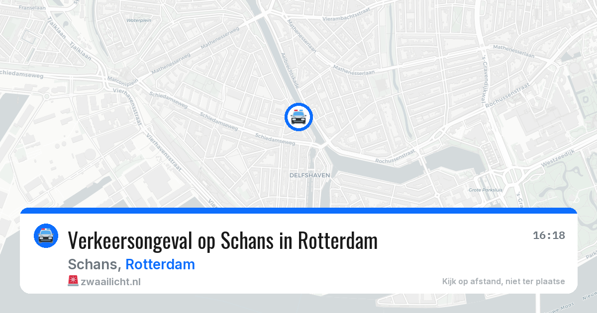 Verkeersongeval op Schans in Rotterdam — 27 jun 2026