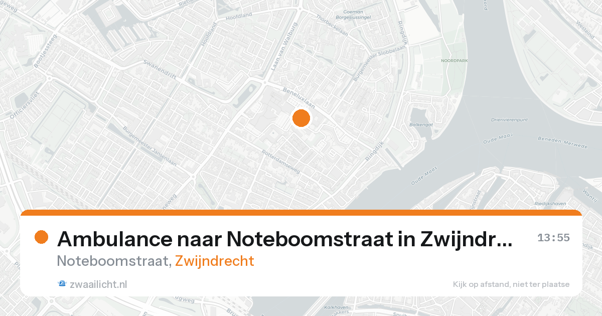 Ambulance naar Noteboomstraat in Zwijndrecht — 24 aug 2026