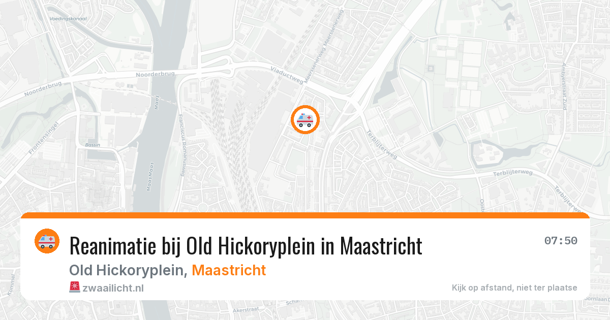 Reanimatie bij Old Hickoryplein in Maastricht — 16 apr 2026