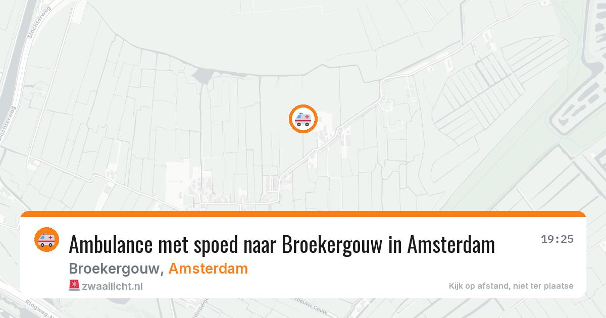 Ambulance met spoed naar Broekergouw in Amsterdam — 17 jun 2026