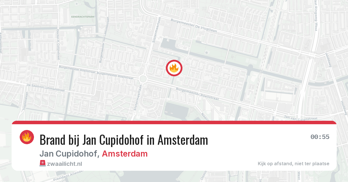 Brand bij Jan Cupidohof in Amsterdam — 27 jul 2026
