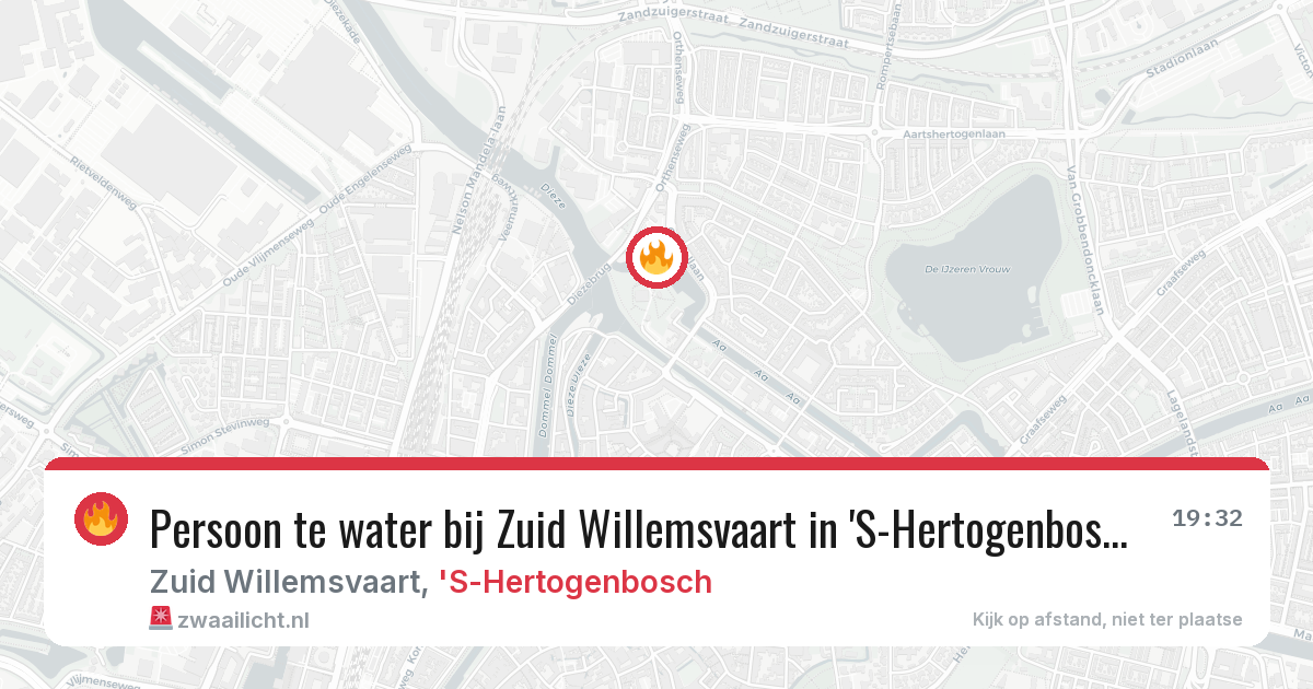 Persoon te water bij Zuid Willemsvaart in 'S-Hertogenbosch — 22 mei 2026