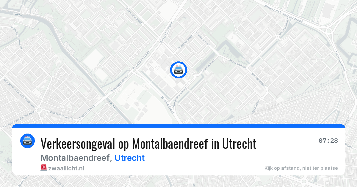 Verkeersongeval op Montalbaendreef in Utrecht — 15 jul 2026