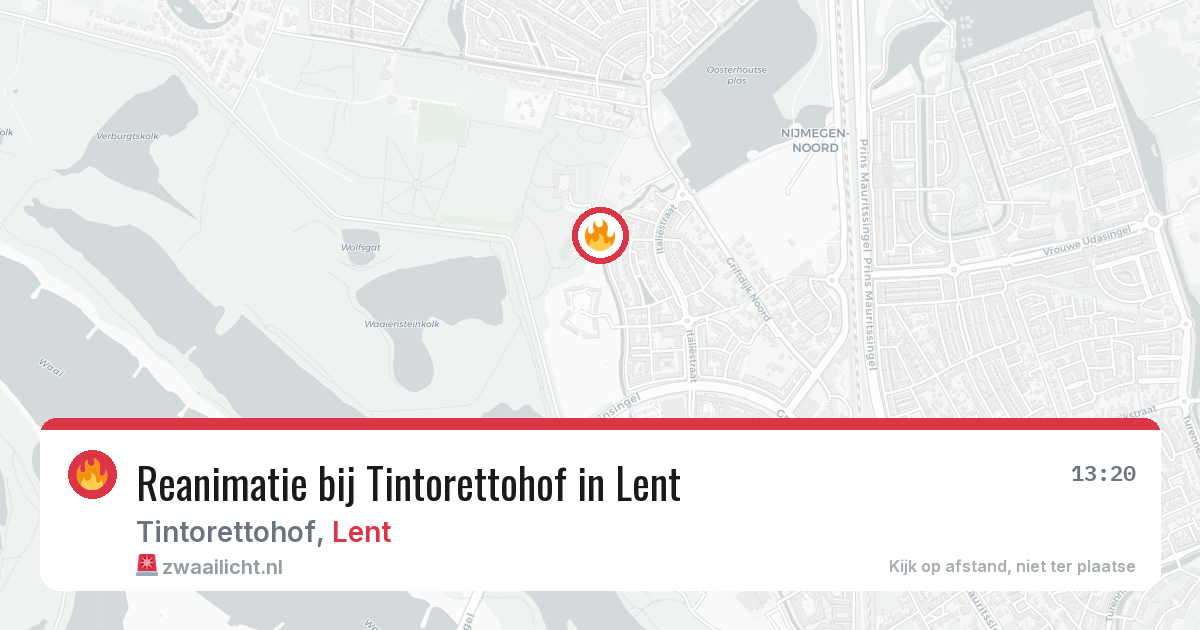 Reanimatie bij Tintorettohof in Lent — 18 jan 2026