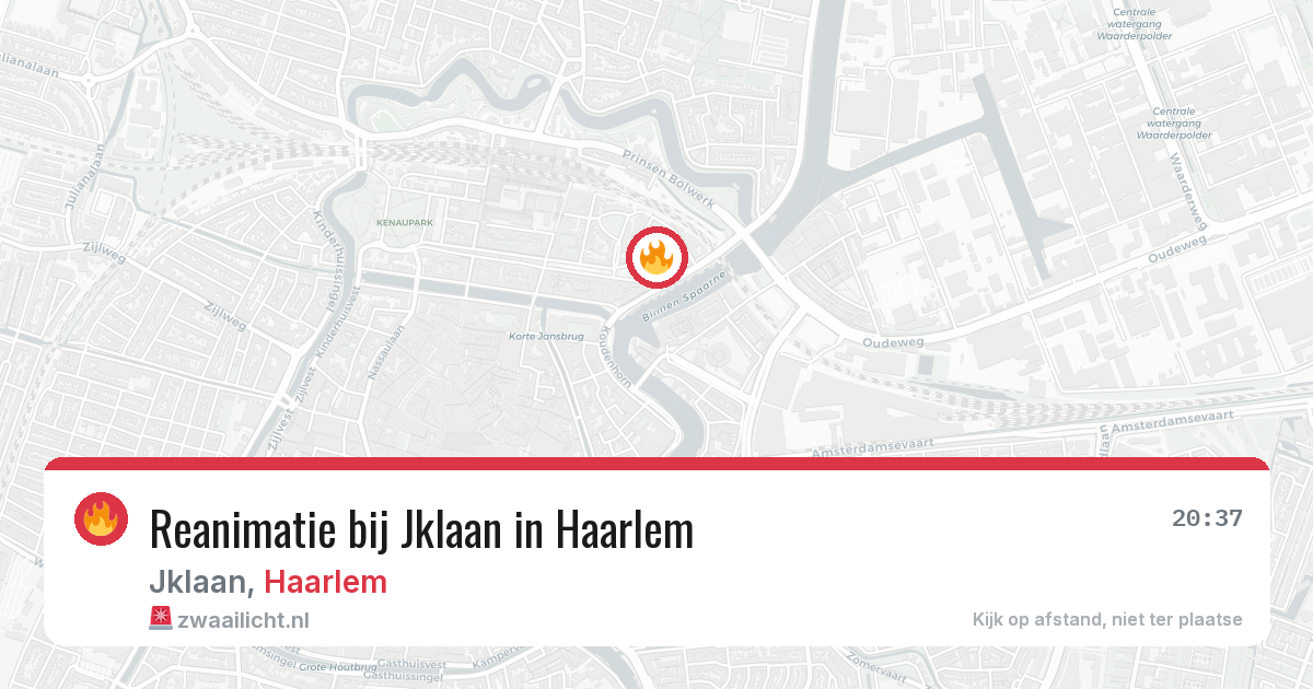 Reanimatie bij Jklaan in Haarlem — 24 apr 2026