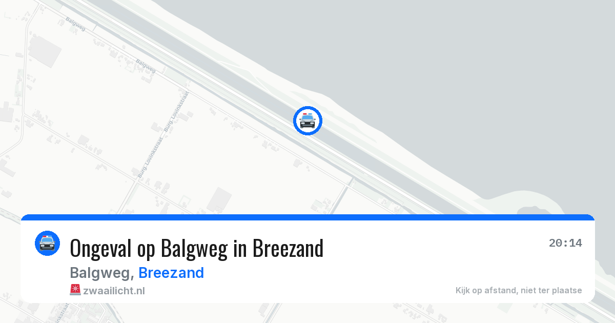 Ongeval op Balgweg in Breezand — 11 aug 2026