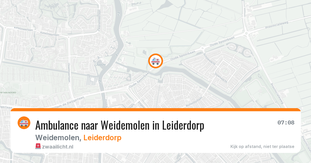 Ambulance naar Weidemolen in Leiderdorp — 24 jun 2026