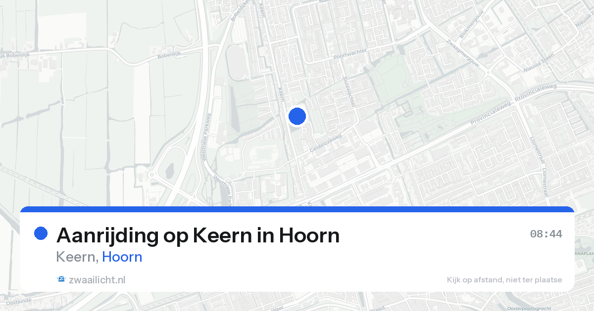 Aanrijding op Keern in Hoorn — 24 aug 2026