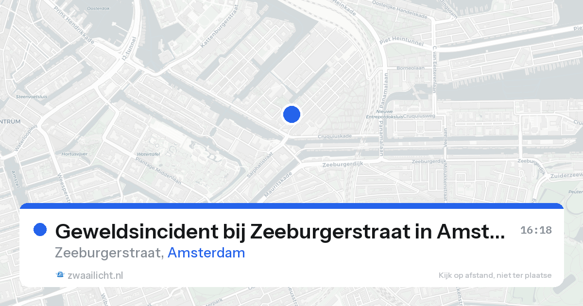 Geweldsincident bij Zeeburgerstraat in Amsterdam — 23 aug 2026