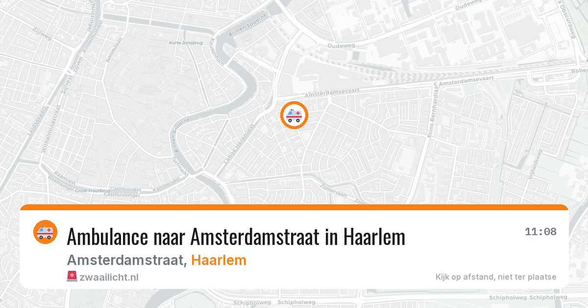Ambulance naar Amsterdamstraat in Haarlem — 23 jul 2026