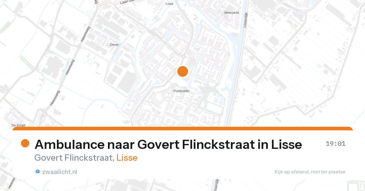 Ambulance naar Govert Flinckstraat in Lisse — 26 aug 2026
