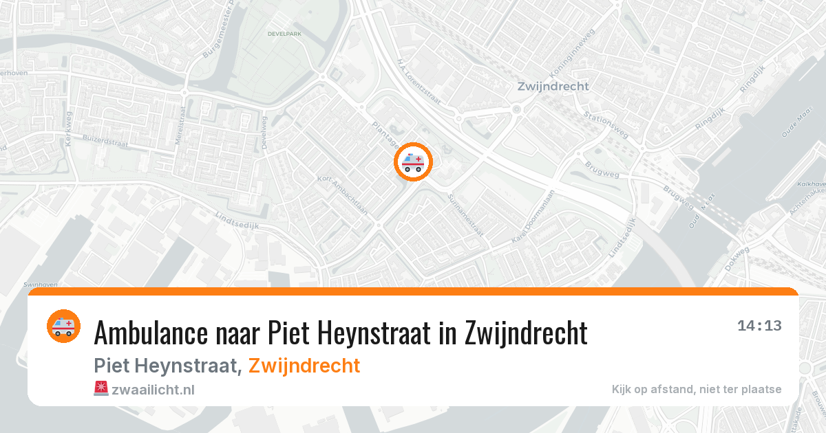 Ambulance naar Piet Heynstraat in Zwijndrecht — 10 aug 2026