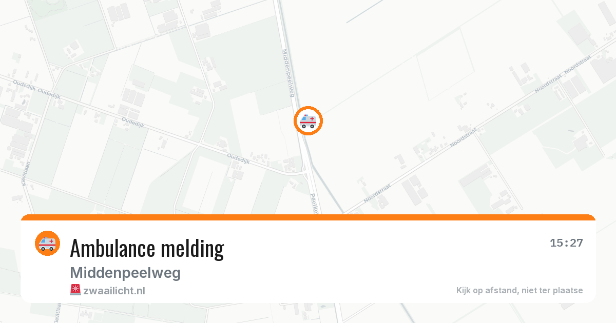 Ambulance melding — 27 jun 2026