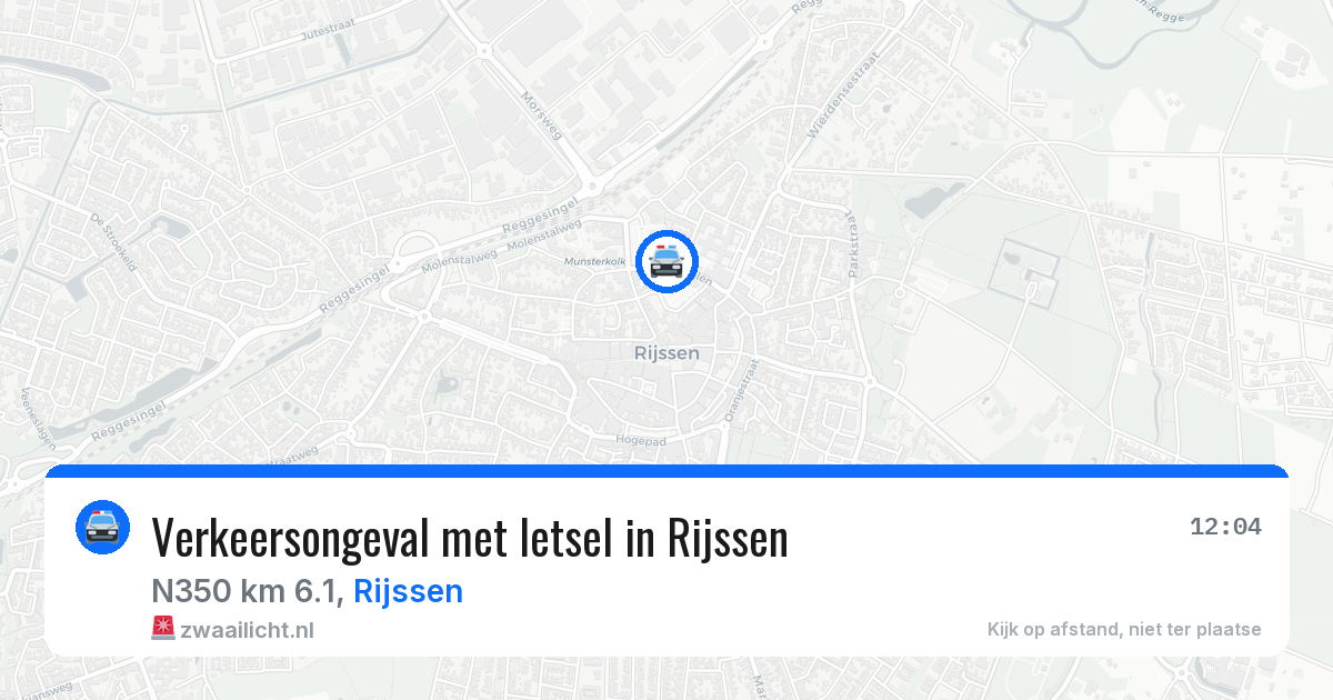 Verkeersongeval met letsel in Rijssen — 1 jul 2026