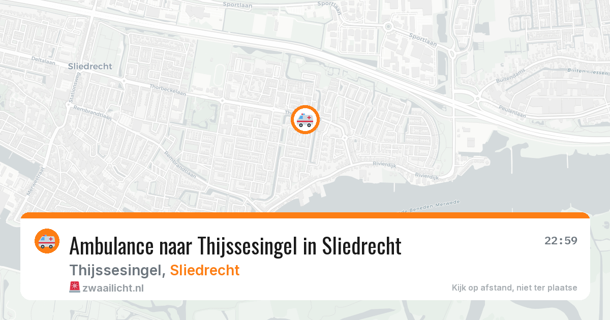 Ambulance naar Thijssesingel in Sliedrecht — 28 jan 2026