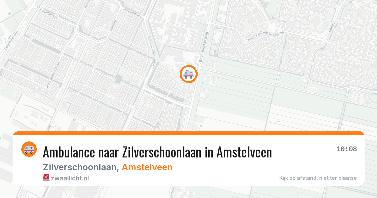 Ambulance naar Zilverschoonlaan in Amstelveen — 15 jun 2026