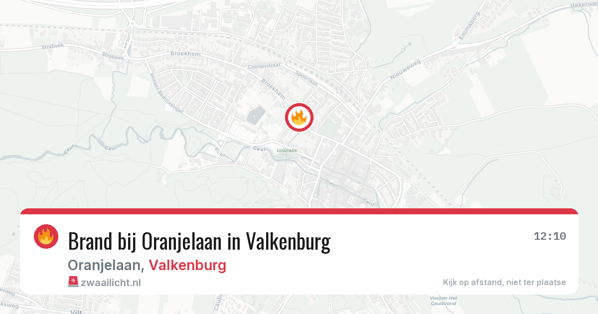 Brand bij Oranjelaan in Valkenburg — 1 apr 2026
