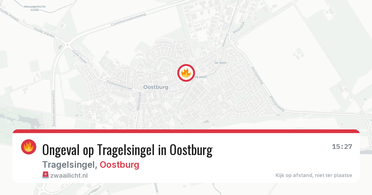 Ongeval op Tragelsingel in Oostburg — 11 mei 2026