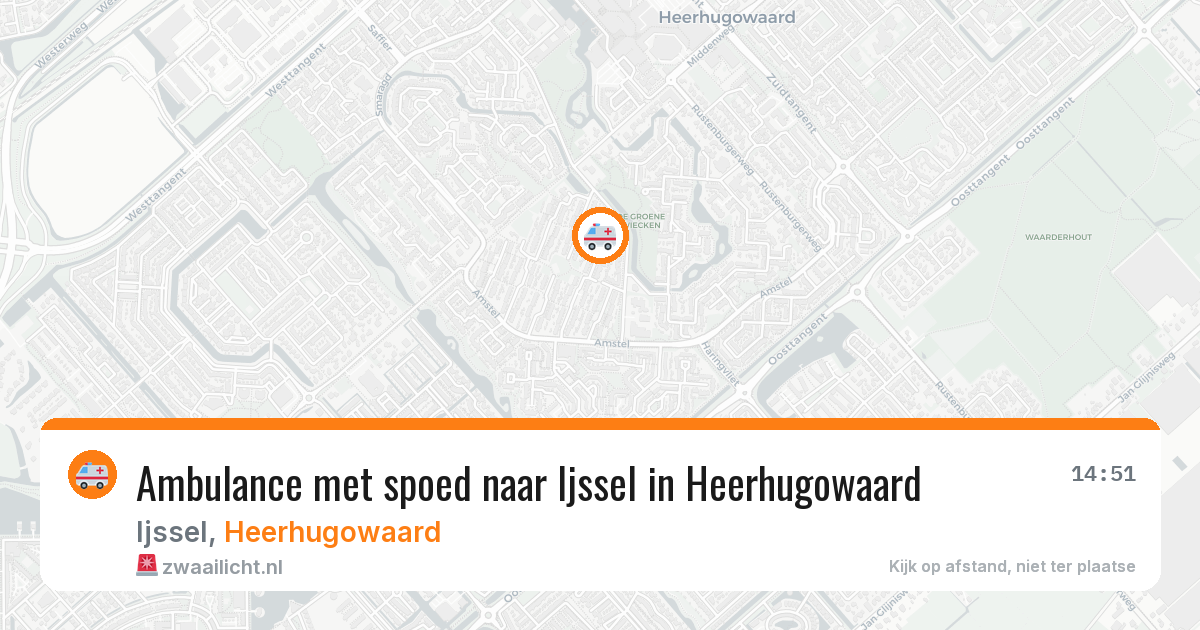 Ambulance met spoed naar Ijssel in Heerhugowaard — 8 apr 2026