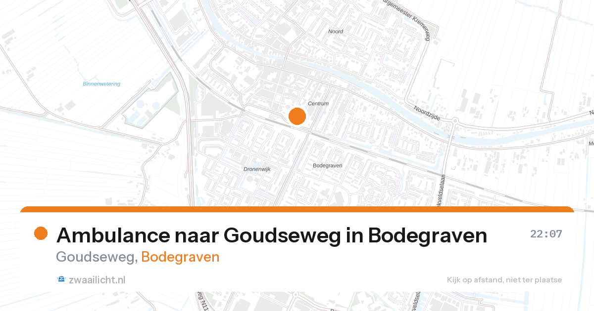 Ambulance naar Goudseweg in Bodegraven — 2 mrt 2026