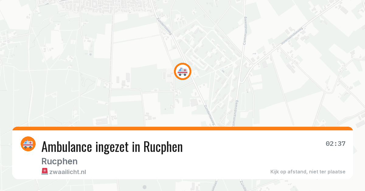 Ambulance ingezet in Rucphen — 20 mei 2026