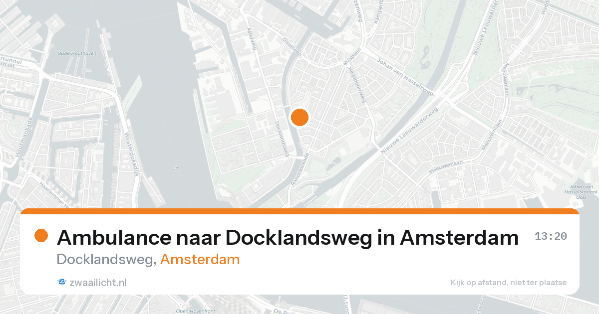 Ambulance naar Docklandsweg in Amsterdam — 30 jan 2026