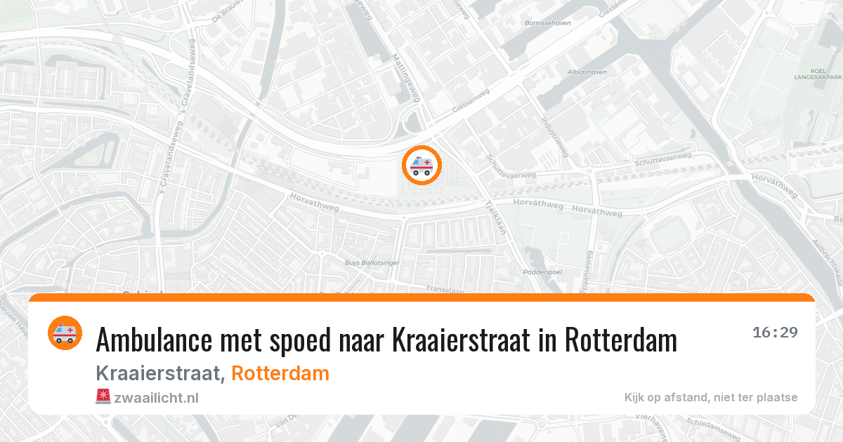 Ambulance met spoed naar Kraaierstraat in Rotterdam — 7 apr 2026