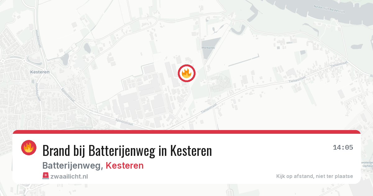 Brand bij Batterijenweg in Kesteren — 17 jun 2026