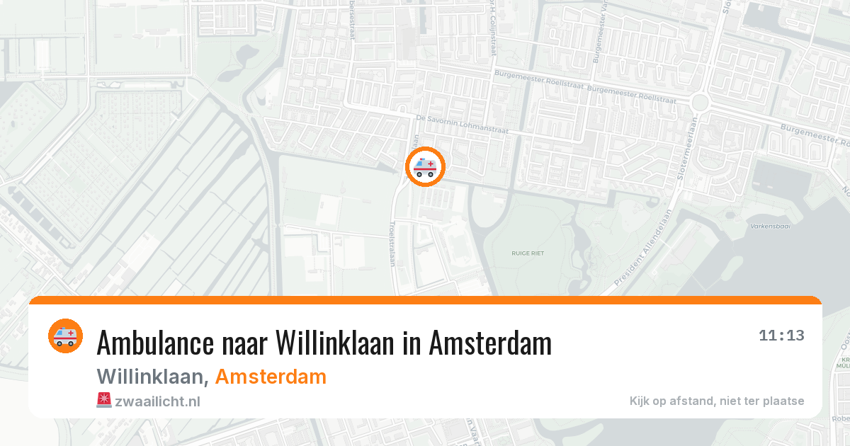 Ambulance naar Willinklaan in Amsterdam — 30 jun 2026