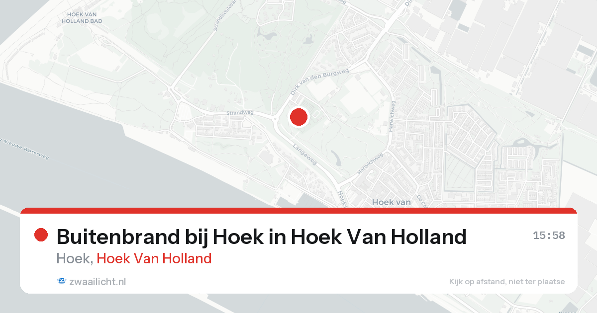 Buitenbrand bij Hoek in Hoek Van Holland — 24 aug 2026