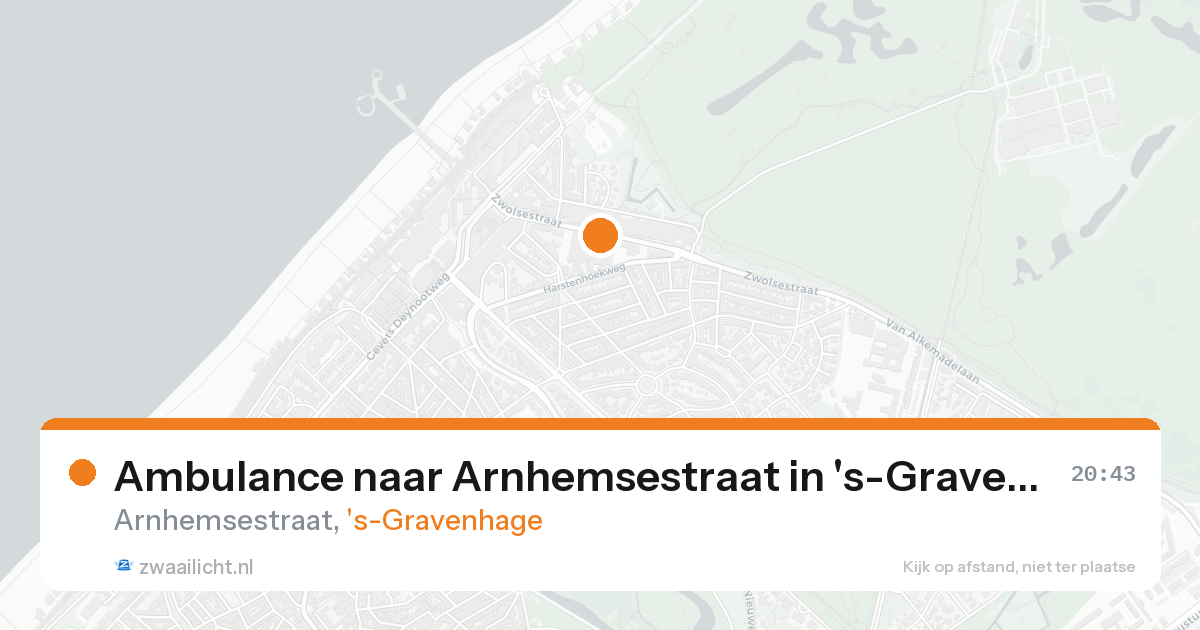 Ambulance naar Arnhemsestraat in 's-Gravenhage — 22 aug 2026