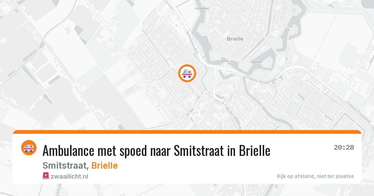 Ambulance met spoed naar Smitstraat in Brielle — 24 mei 2026