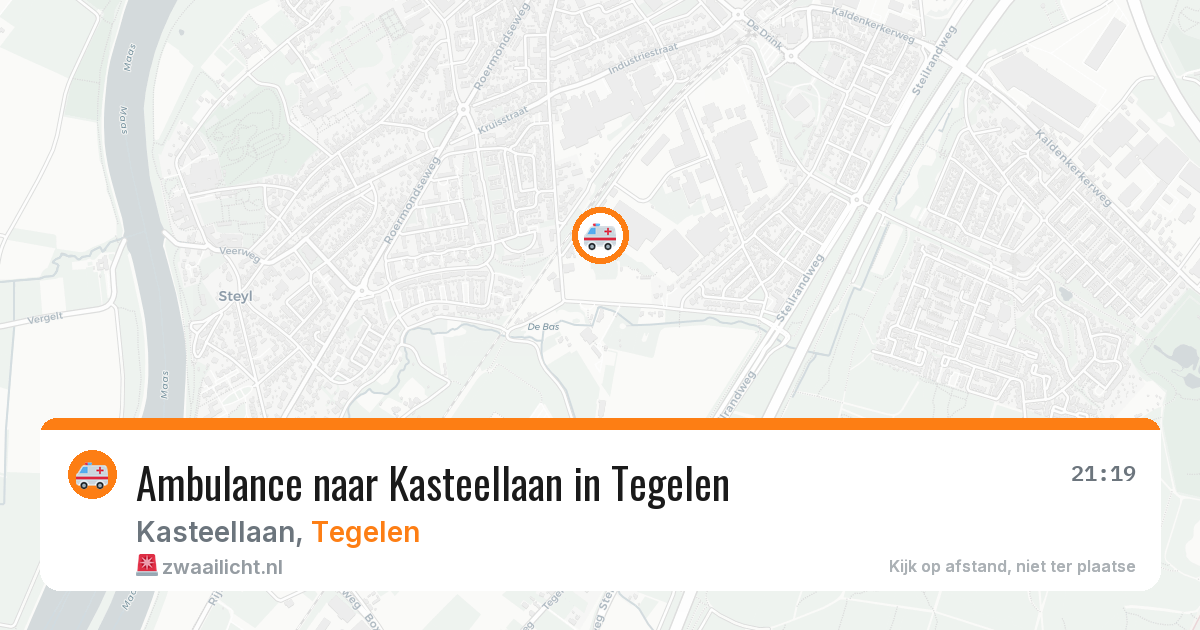 Ambulance naar Kasteellaan in Tegelen — 27 jun 2026
