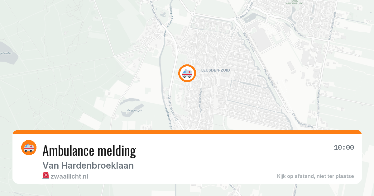 Ambulance melding — 5 jul 2026