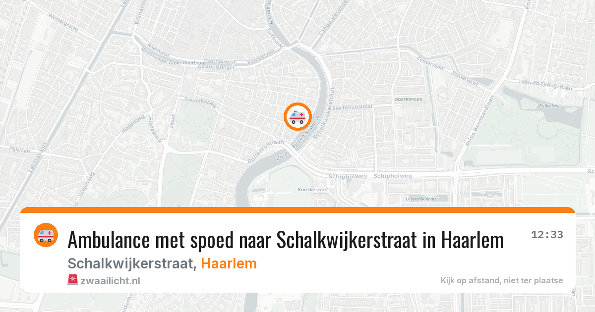 Ambulance met spoed naar Schalkwijkerstraat in Haarlem — 22 apr 2026