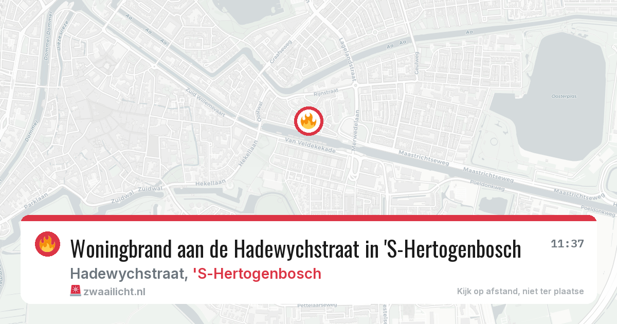 Woningbrand aan de Hadewychstraat in 'S-Hertogenbosch — 27 jan 2026