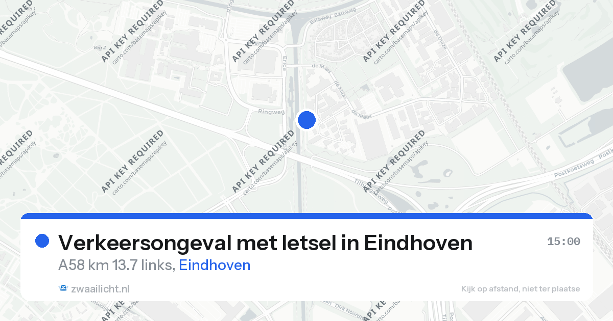 Verkeersongeval met letsel in Eindhoven — 26 aug 2026