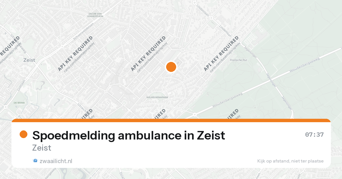 Spoedmelding ambulance in Zeist — 7 feb 2026