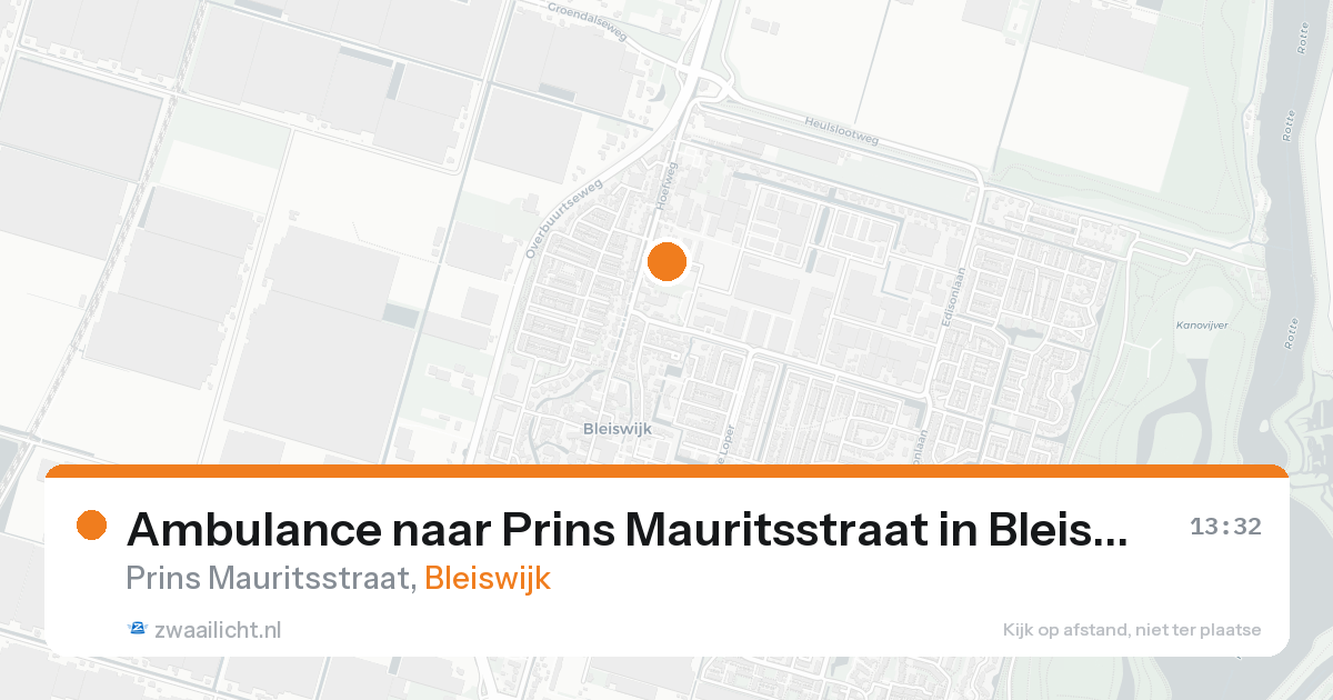 Ambulance naar Prins Mauritsstraat in Bleiswijk — 27 mei 2026