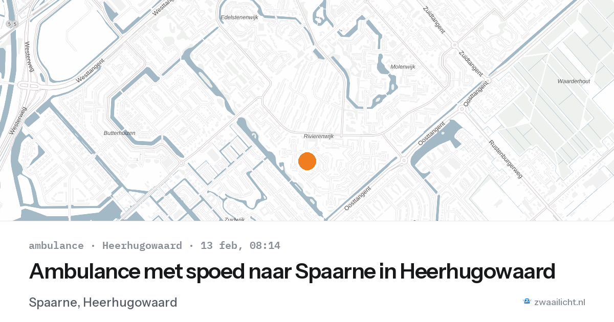 Ambulance met spoed naar Spaarne in Heerhugowaard — 13 feb 2026
