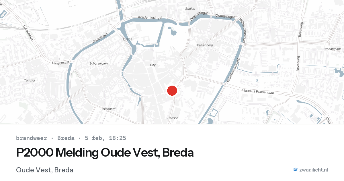 P2000 Melding Oude Vest, Breda — 5 feb 2026