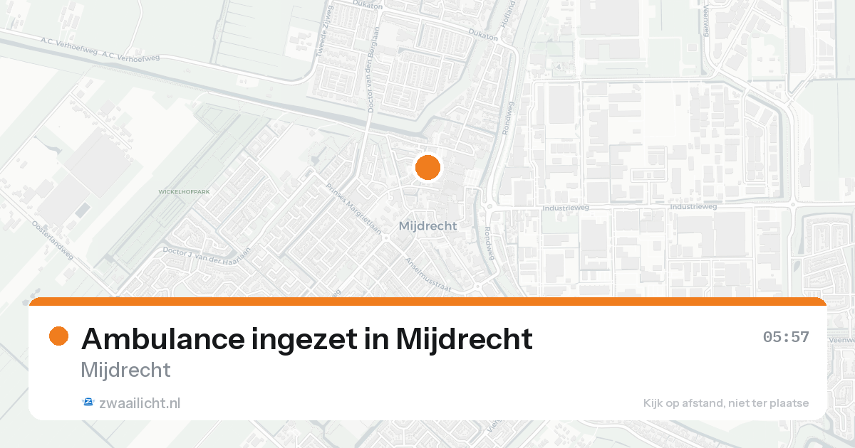 Ambulance ingezet in Mijdrecht — 8 feb 2026
