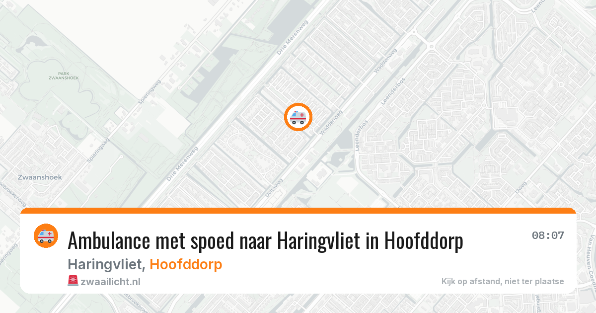 Ambulance met spoed naar Haringvliet in Hoofddorp — 4 apr 2026