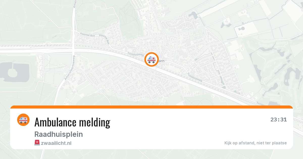 Ambulance melding — 18 jul 2026