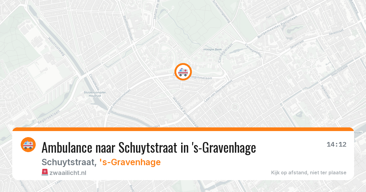 Ambulance naar Schuytstraat in 's-Gravenhage — 10 aug 2026