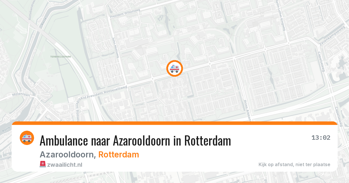 Ambulance naar Azarooldoorn in Rotterdam — 9 jul 2026