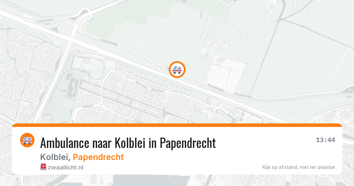 Ambulance naar Kolblei in Papendrecht — 13 mei 2026