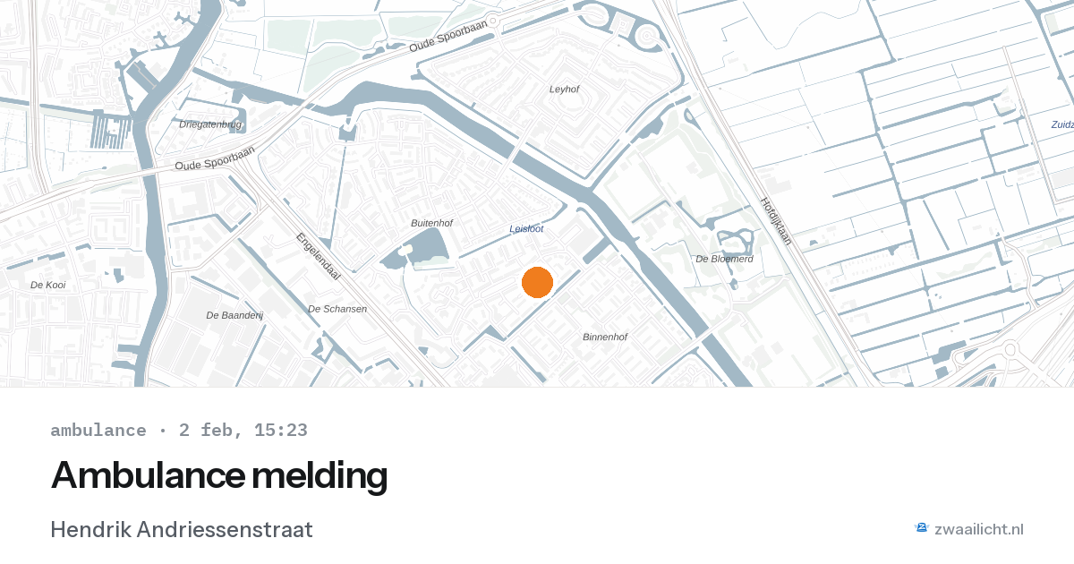 Ambulance melding — 2 feb 2026
