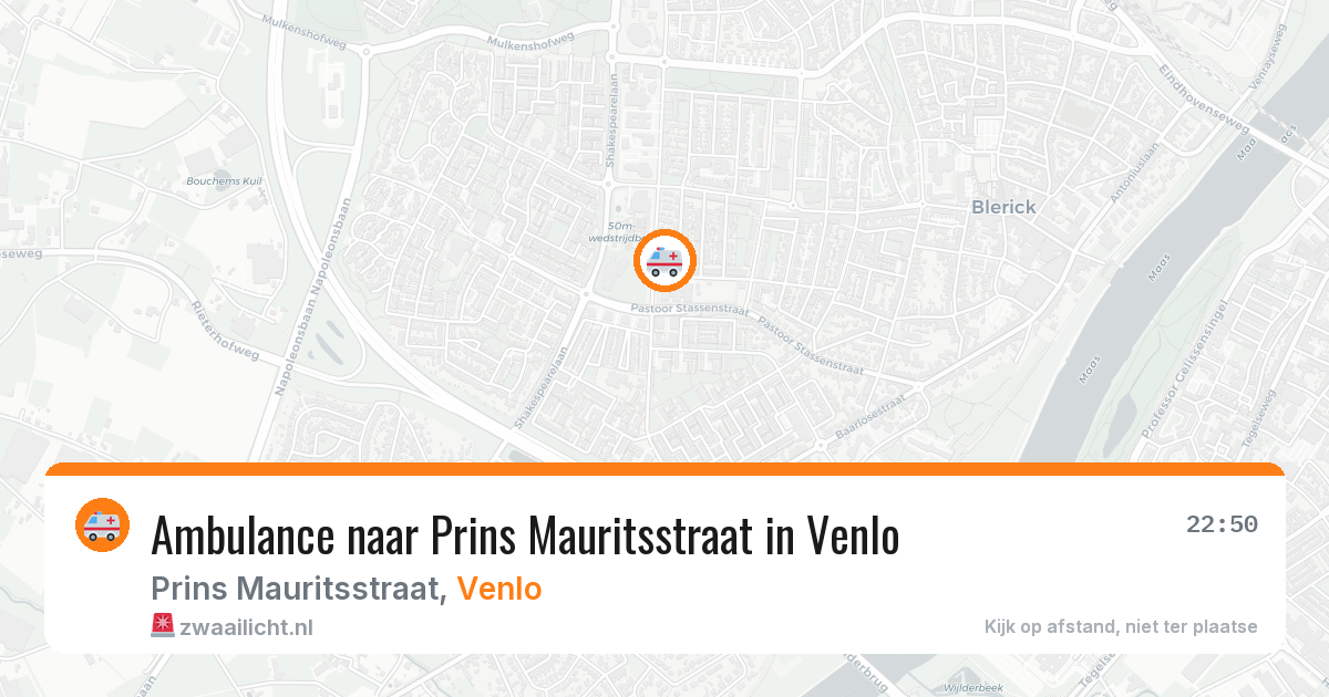 Ambulance naar Prins Mauritsstraat in Venlo — 29 jul 2026