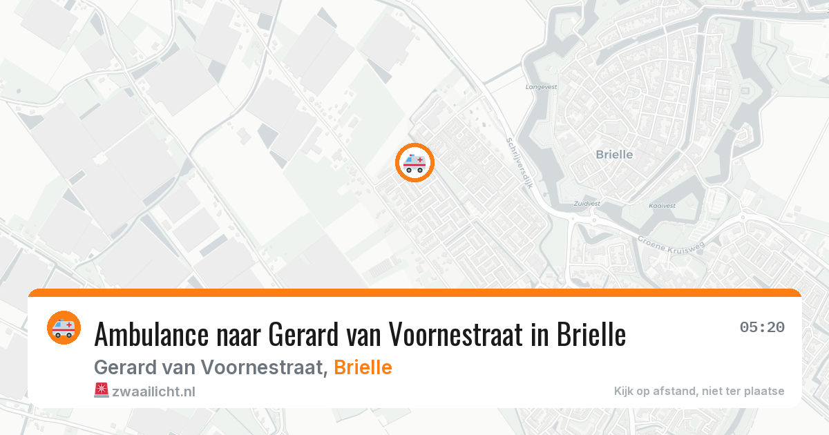 Ambulance naar Gerard van Voornestraat in Brielle — 14 apr 2026